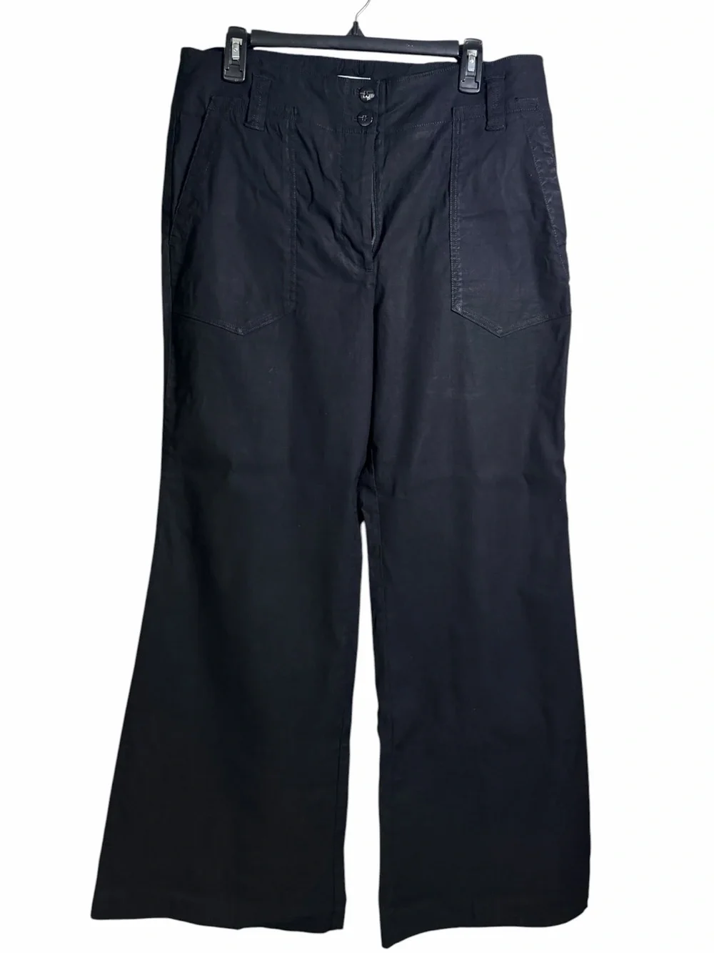 Anthropologie Maeve The Naomi Wide Leg Black Pants US 16